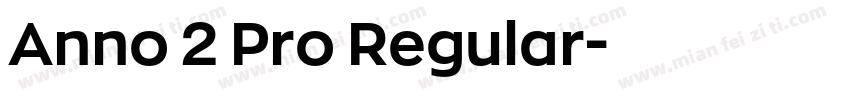 Anno 2 Pro Regular字体转换